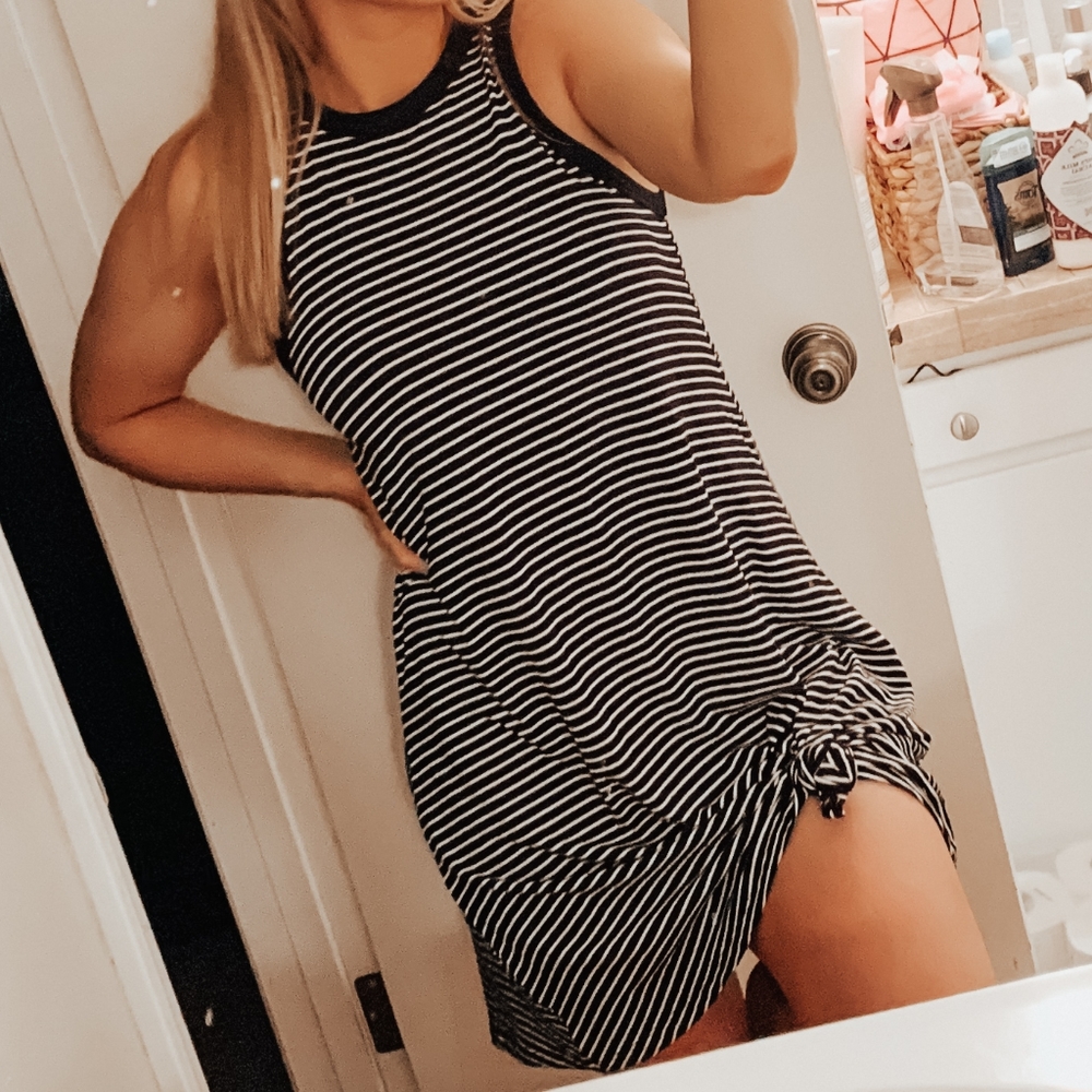 Stripped Flowy Dress